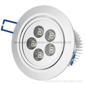 5W High-power LED Downlight with Aluminum Alloy Body and Good Heat Dissipation